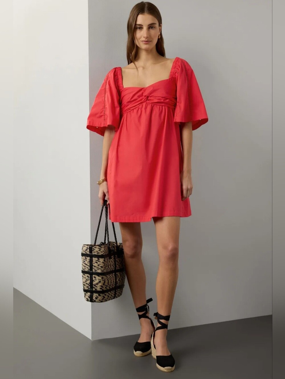 Peter Som X RTR Women’s Red Empire Mini Dress